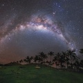 Milky Way arc above the Easter Island and Moai - Yuri Beletsky